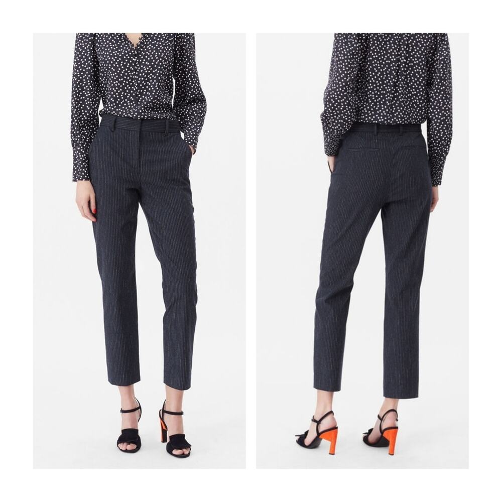 Rebecca Taylor TAILORED PINSTRIPE SUITING PANT 8